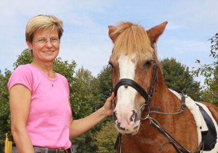 Hippotherapie mit Ute Kording-Gagern auf Samson